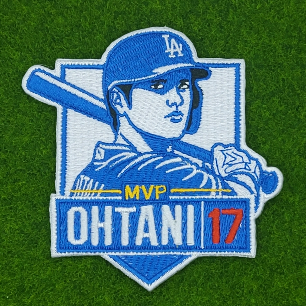 Dodgers Shohei Ohtani MVP 3.5" Embroidered Iron-on Patch